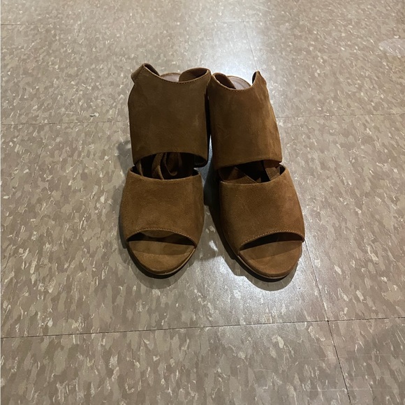 Able Suede Ankle Wrap Wedge - Picture 2 of 6